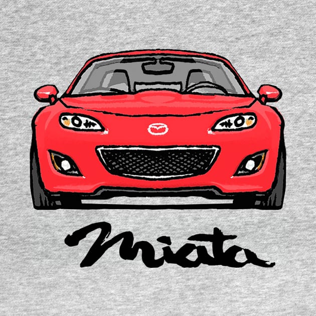 Mazda Mx5 Miata NC2 Red by Woreth